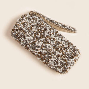 Beaded Pebble Tube Wristlet